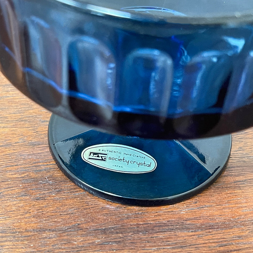 Cobalt Sherbet Glass; by Society Crystal - 1980s