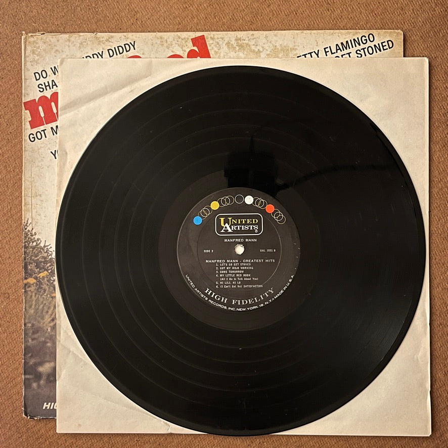 Manfred Mann 'Greatest Hits' Vinyl LP - UAL-3551