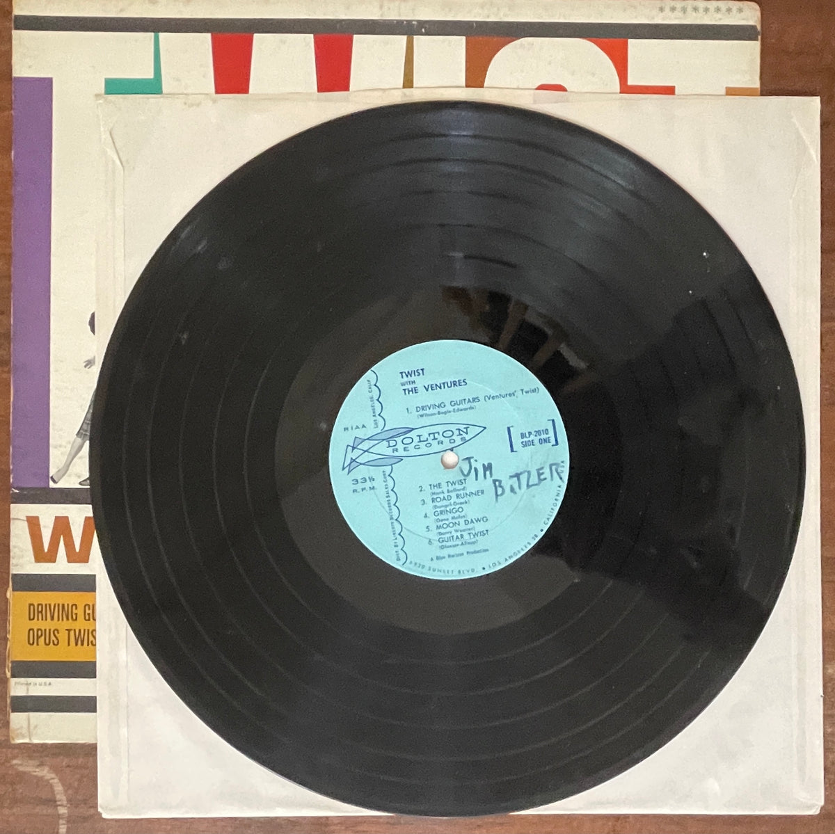 The Ventures 'Twist With The Ventures' Vinyl, BLP-2010