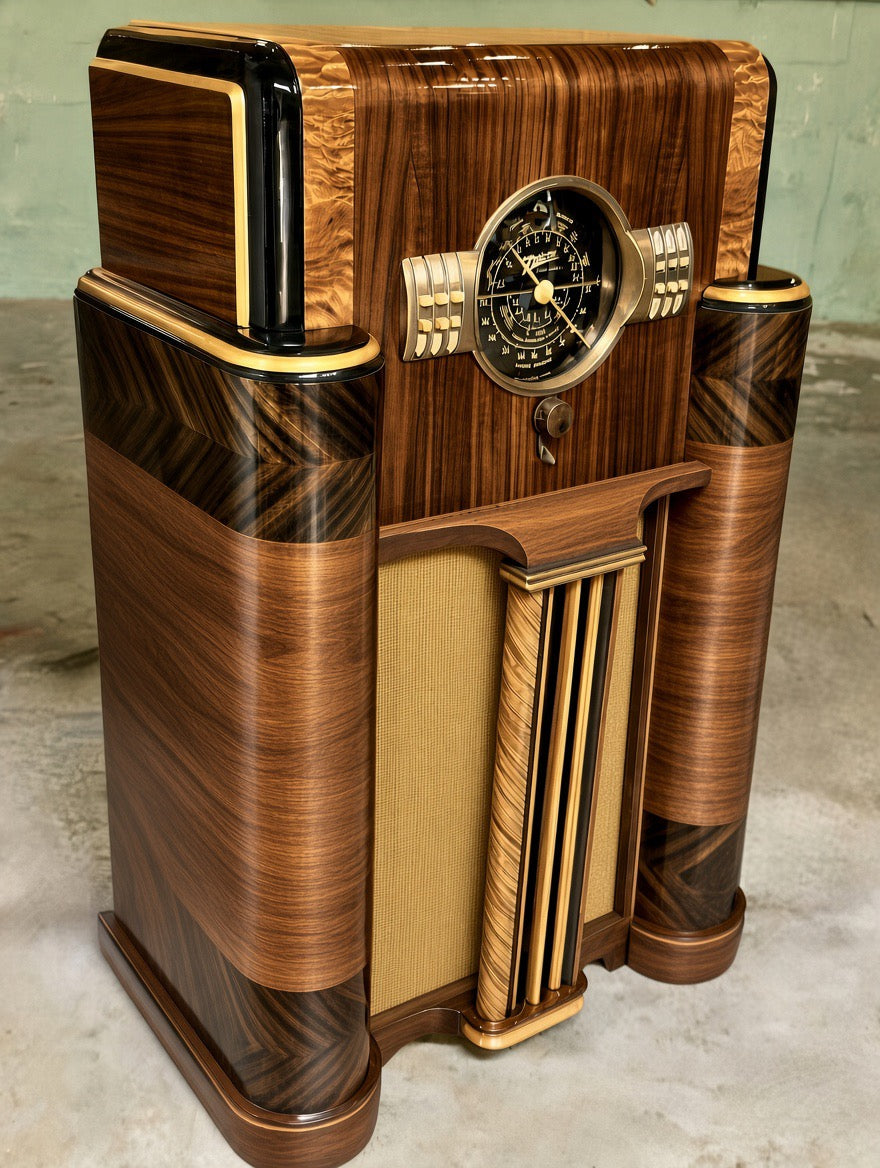 ANTIQUE Zenith #7S-363 Console Radio; Renovated w/ Bluetooth, 1939