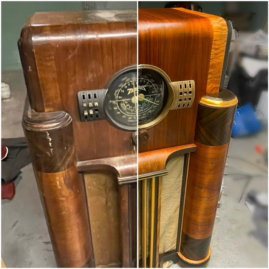 ANTIQUE Zenith #7S-363 Console Radio; Renovated w/ Bluetooth, 1939