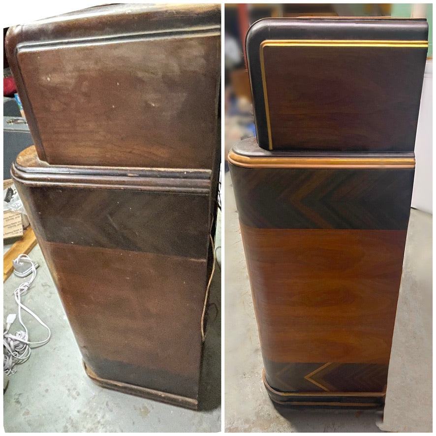 ANTIQUE Zenith #7S-363 Console Radio; Renovated w/ Bluetooth, 1939