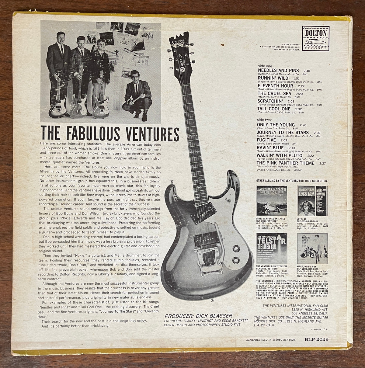 The Ventures 'The Fabulous Ventures’ Vinyl - BLP-2029