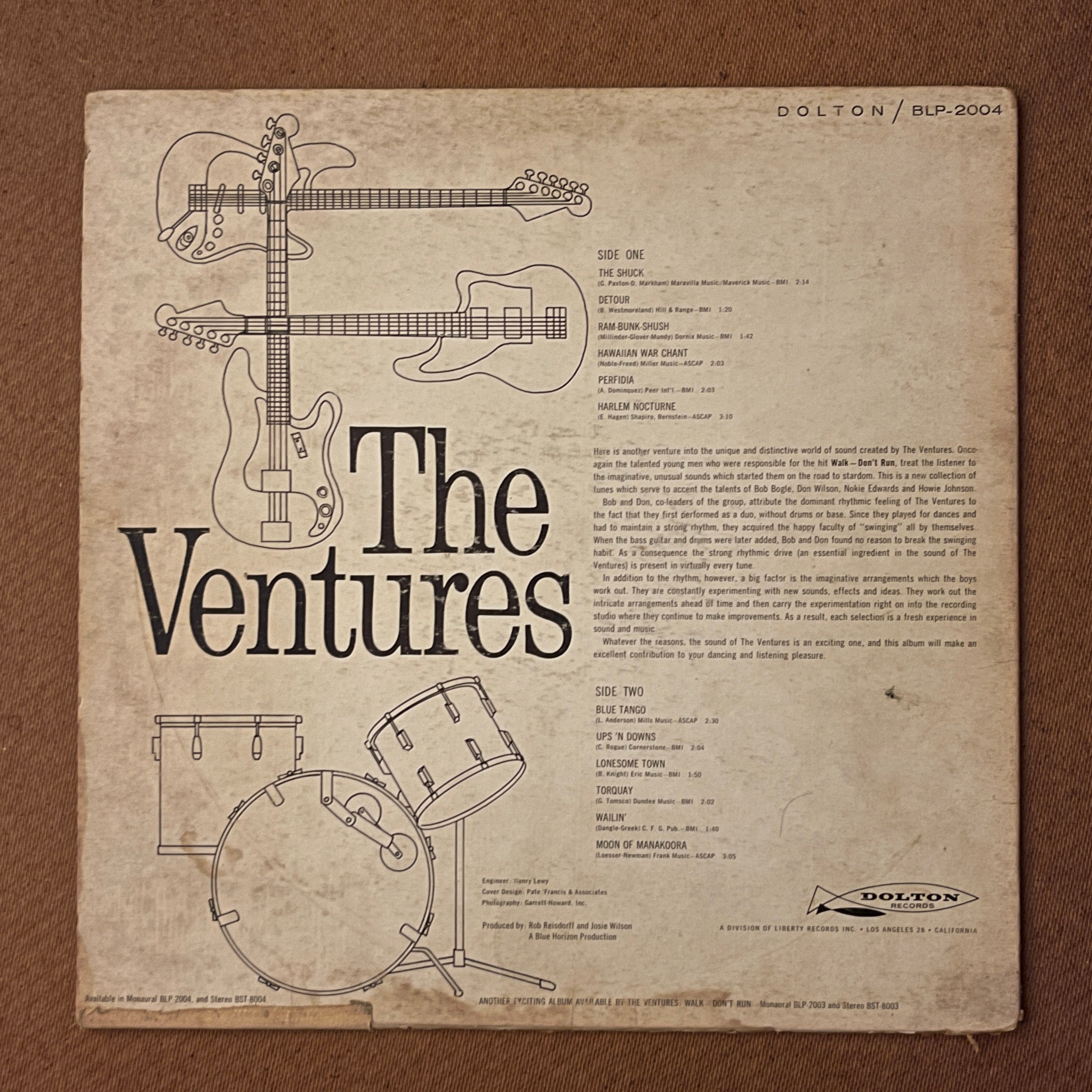The Ventures 'The Ventures' Vinilo, BLP-2004 | DOLTON Records