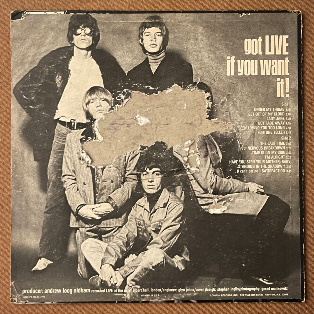 The Rolling Stones ‘Got Live If You Want It’ Vinilo, LL-3493