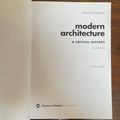‘Modern Architecture: A Critical History', Kenneth Frampton;