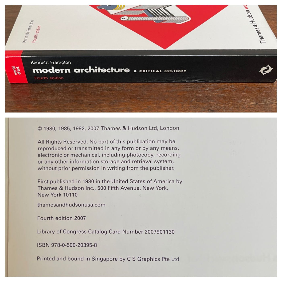 Kenneth Frampton ‘Modern Architecture: A Critical History'; Art History - 2007