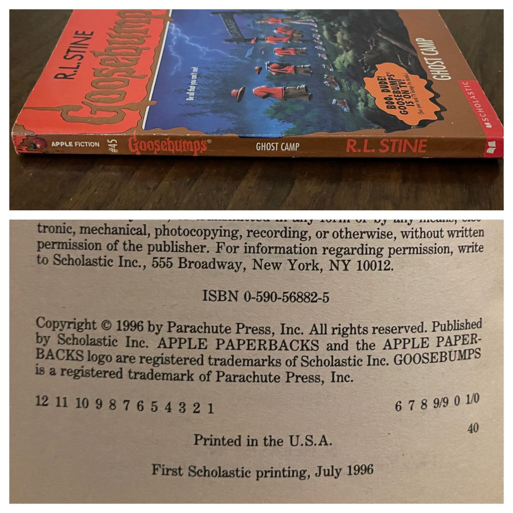 Goosebumps #45 ‘Ghost Camp’; R.L. Stine - 1996 1E1P
