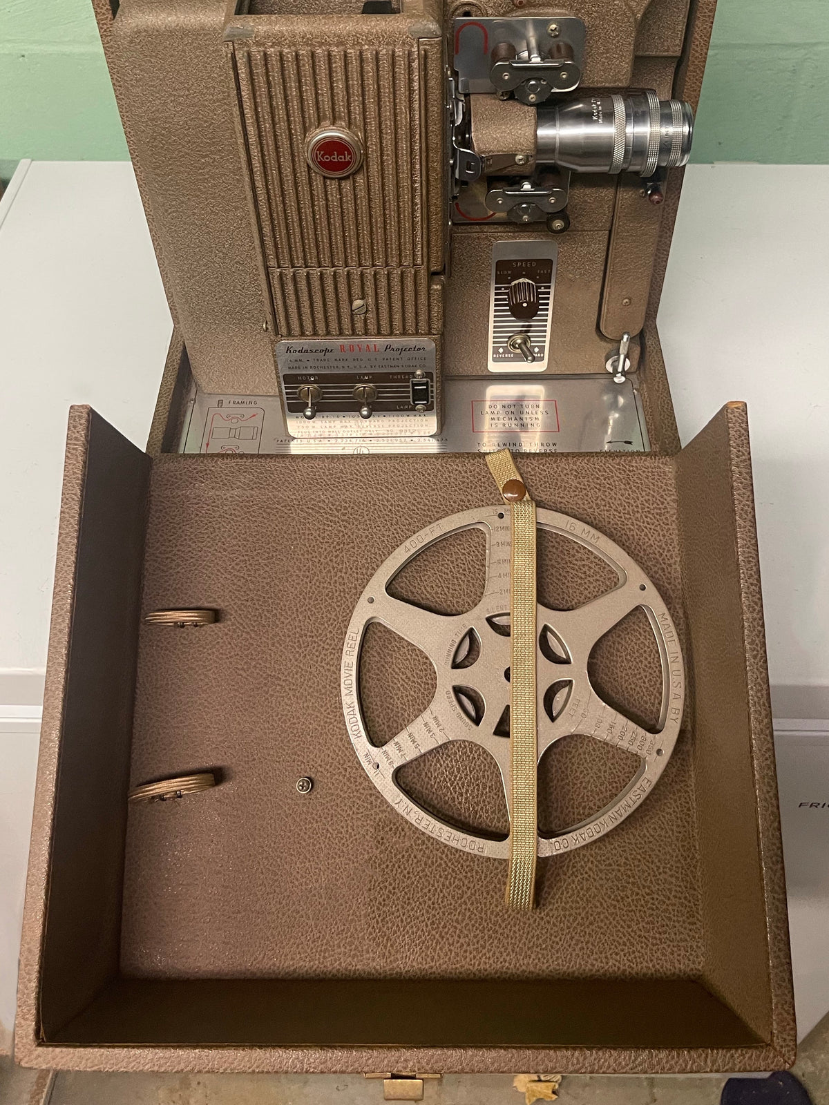 Eastman Kodak Kodascope Royal 16Mm Projector; 1955