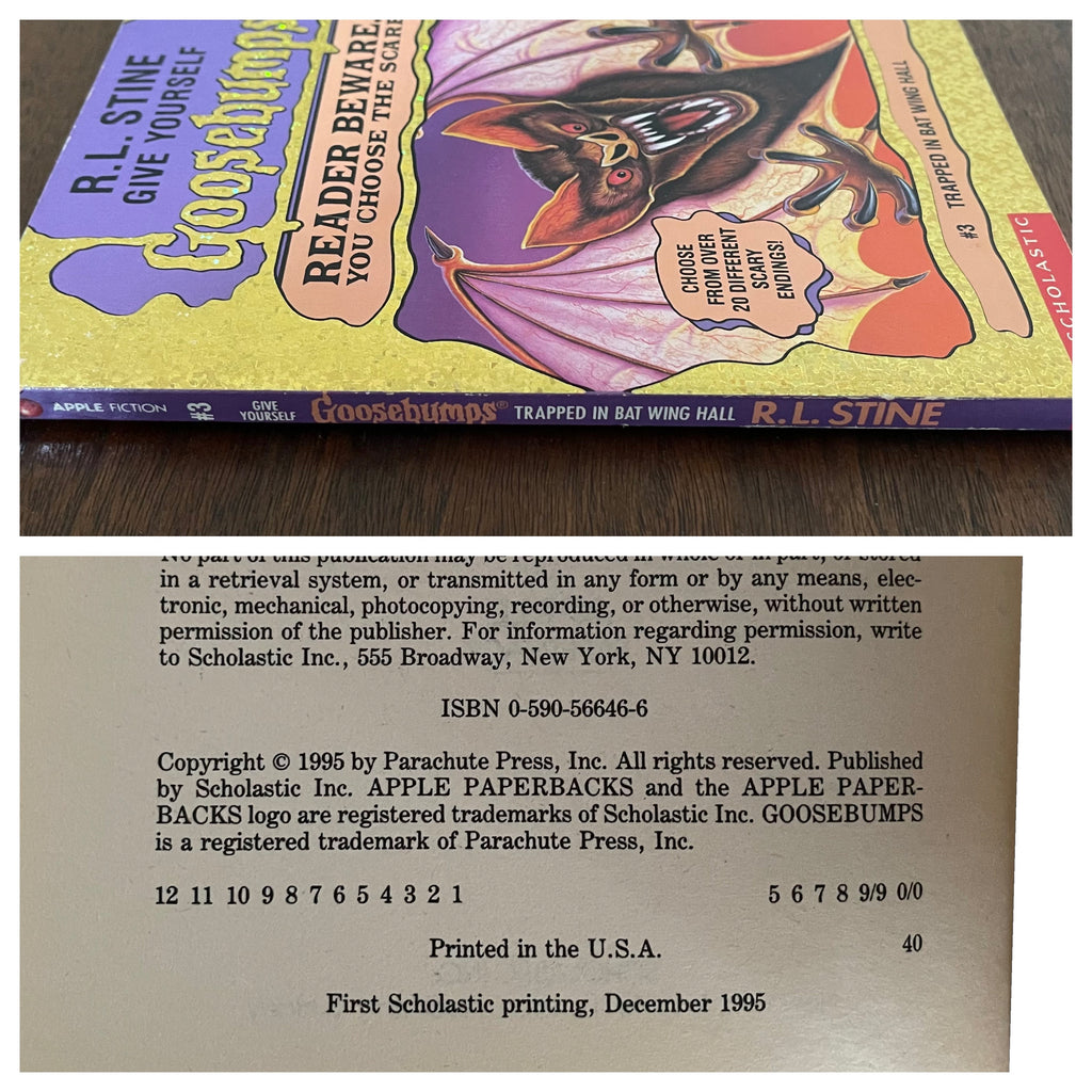 Give Yourself Goosebumps #3 ‘Trapped in Batwing Hall’; R.L. Stine