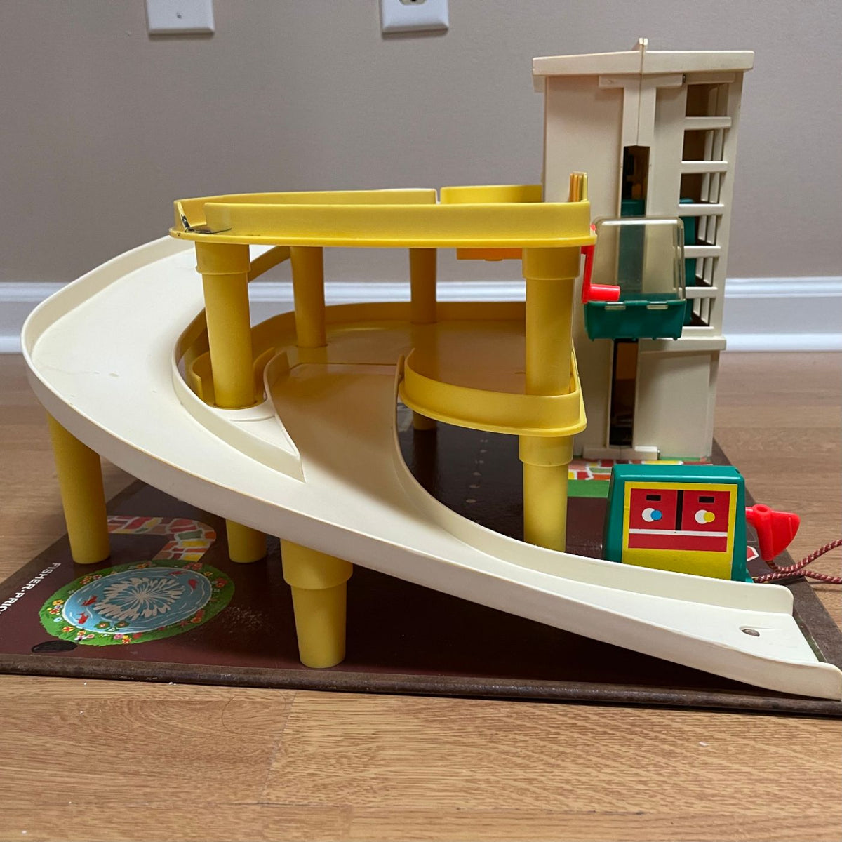 Parking Ramp Play Set #930, by Fisher Price 'Little People’ - 1970