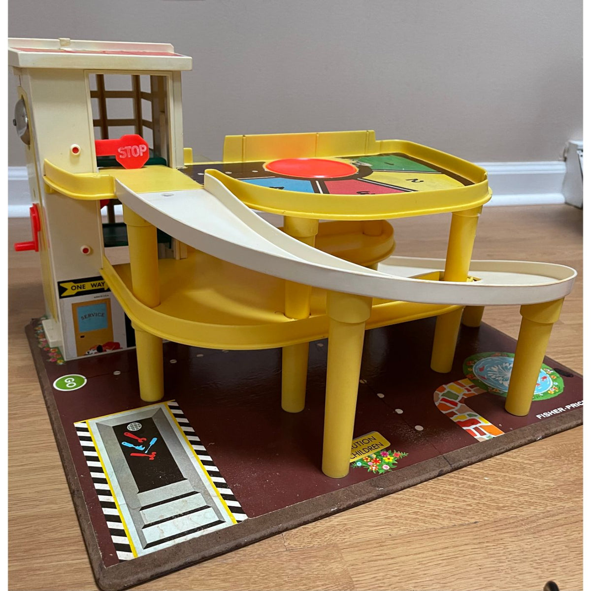 Parking Ramp Play Set #930, by Fisher Price 'Little People’ - 1970