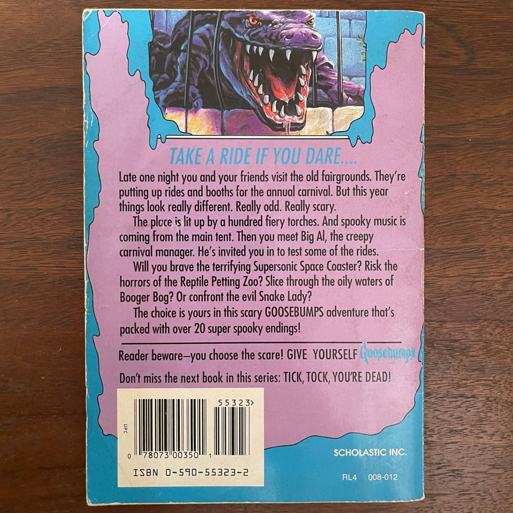 Give Yourself Goosebumps #1 ‘Escape from the Carnival of Horrors'