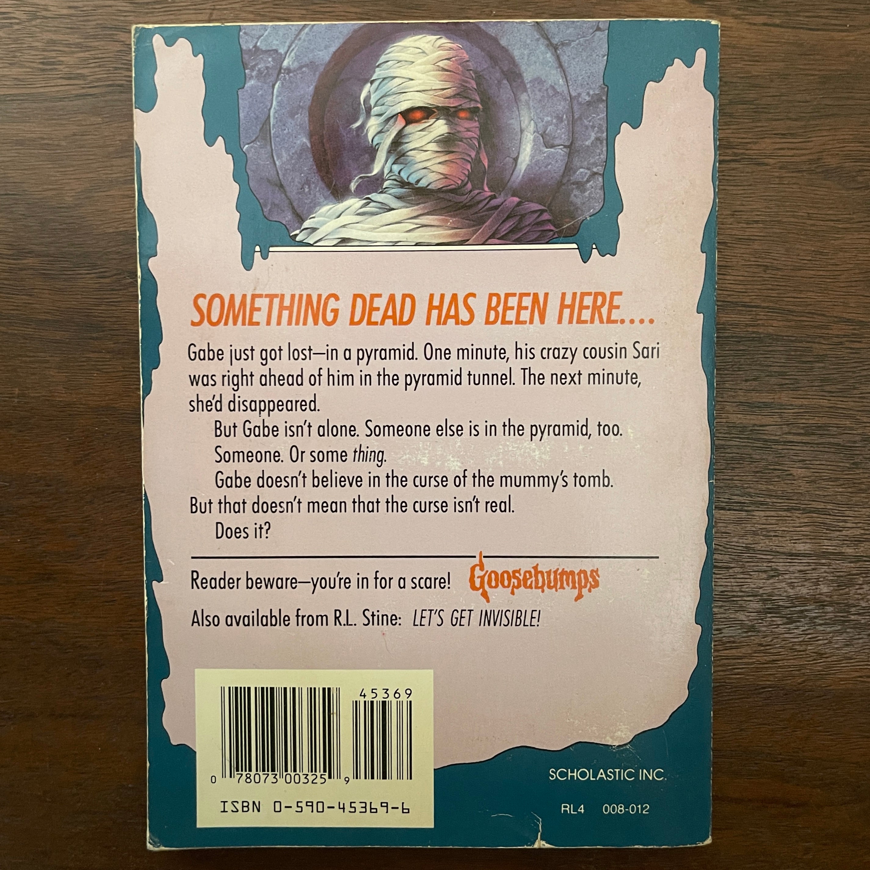 Goosebumps #05 ‘The Curse of the Mummy’s Tomb’; R.L. Stine